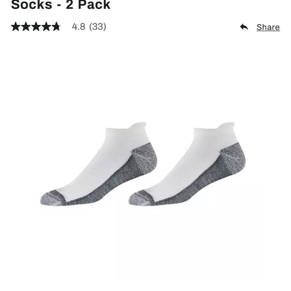 FootJoy Men's ProDry Roll Tab XL Golf Socks - 2 Pair